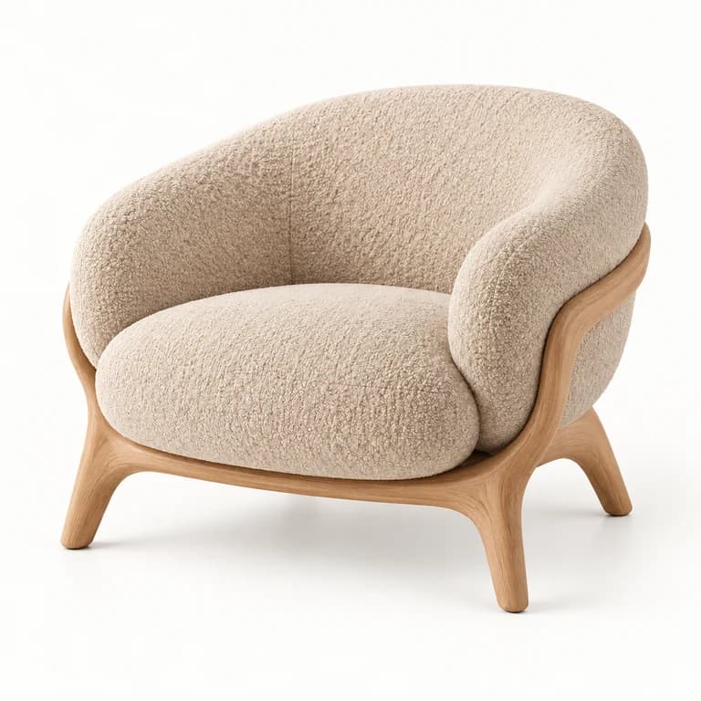 AI-generated premium category illustration: accent chairs and recliners