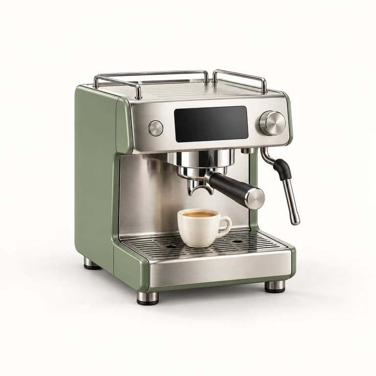 AI-generated premium category illustration: espresso machines