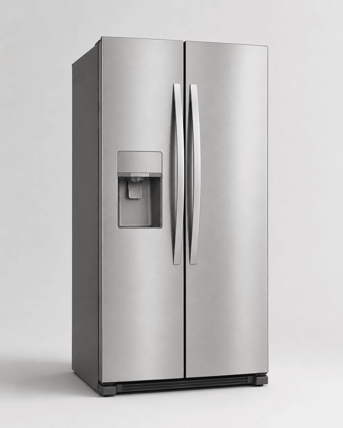 Refrigerator proportions in a neutral editorial composition