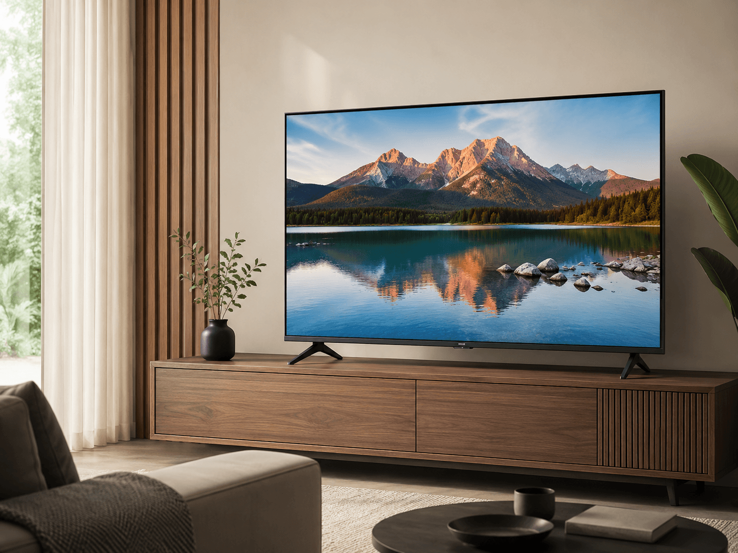 Contemporary living room television