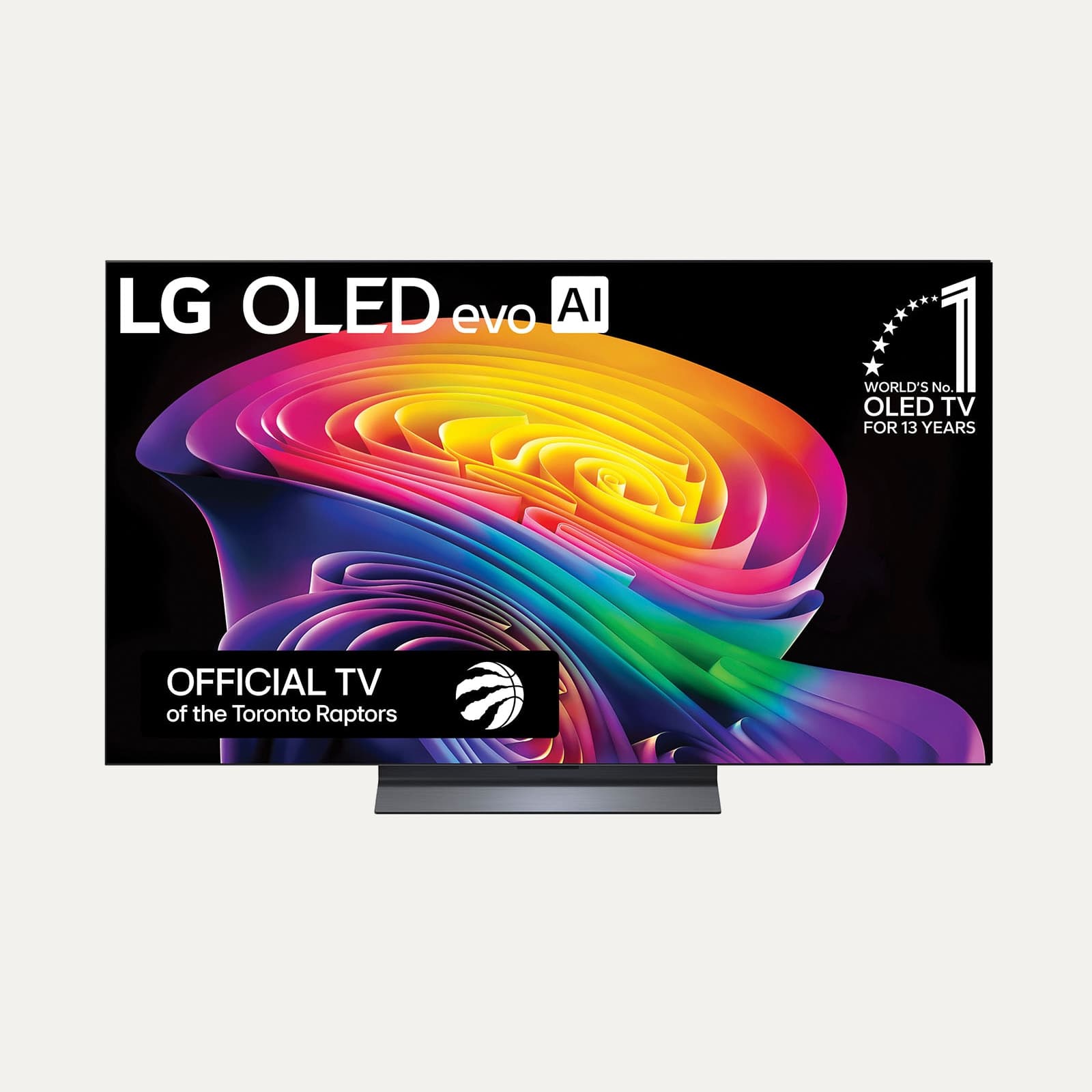 LG OLED55C6PUA television, complete front view with manufacturer screen artwork.
