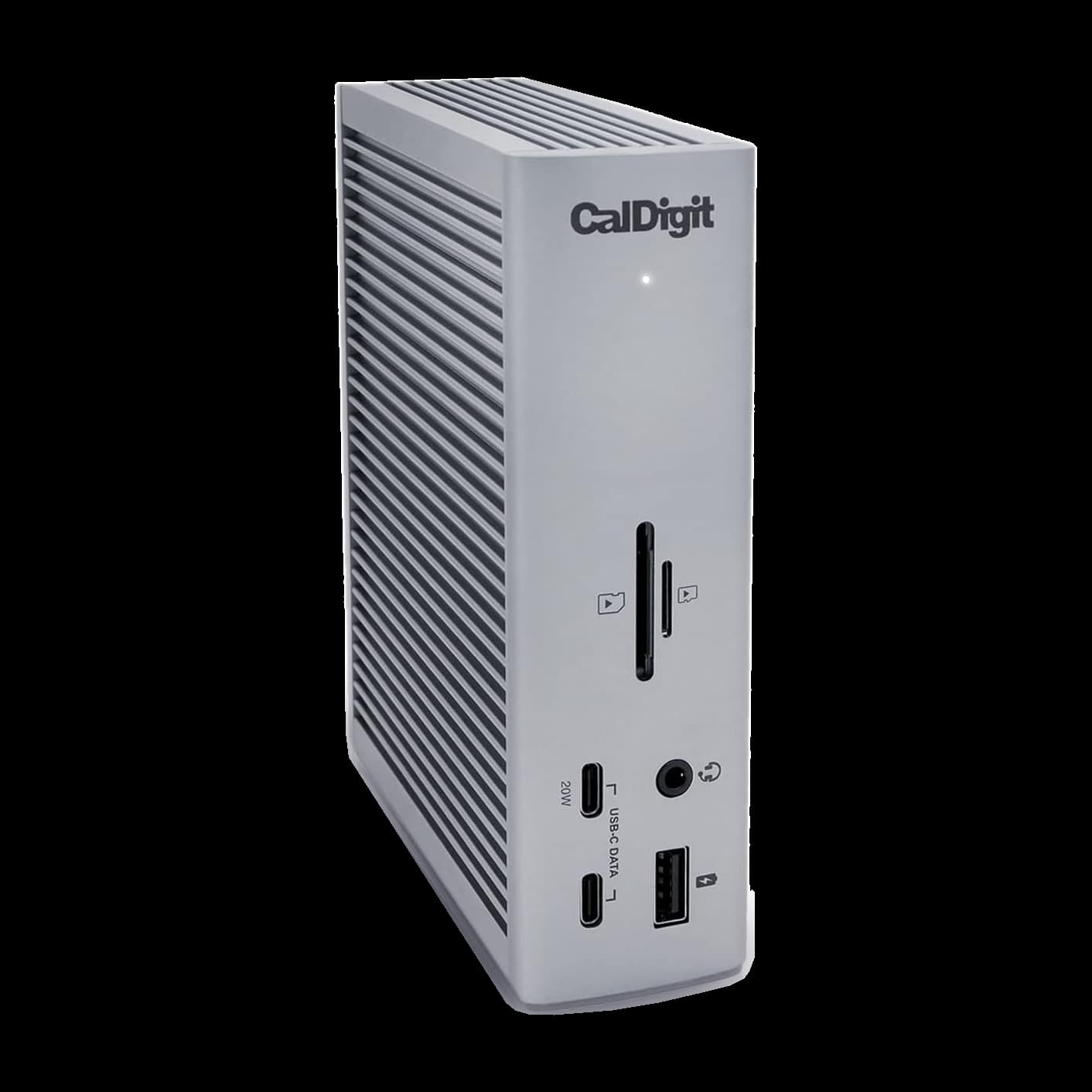 CalDigit TS4 Thunderbolt 4 Dock, Space Gray, product view.